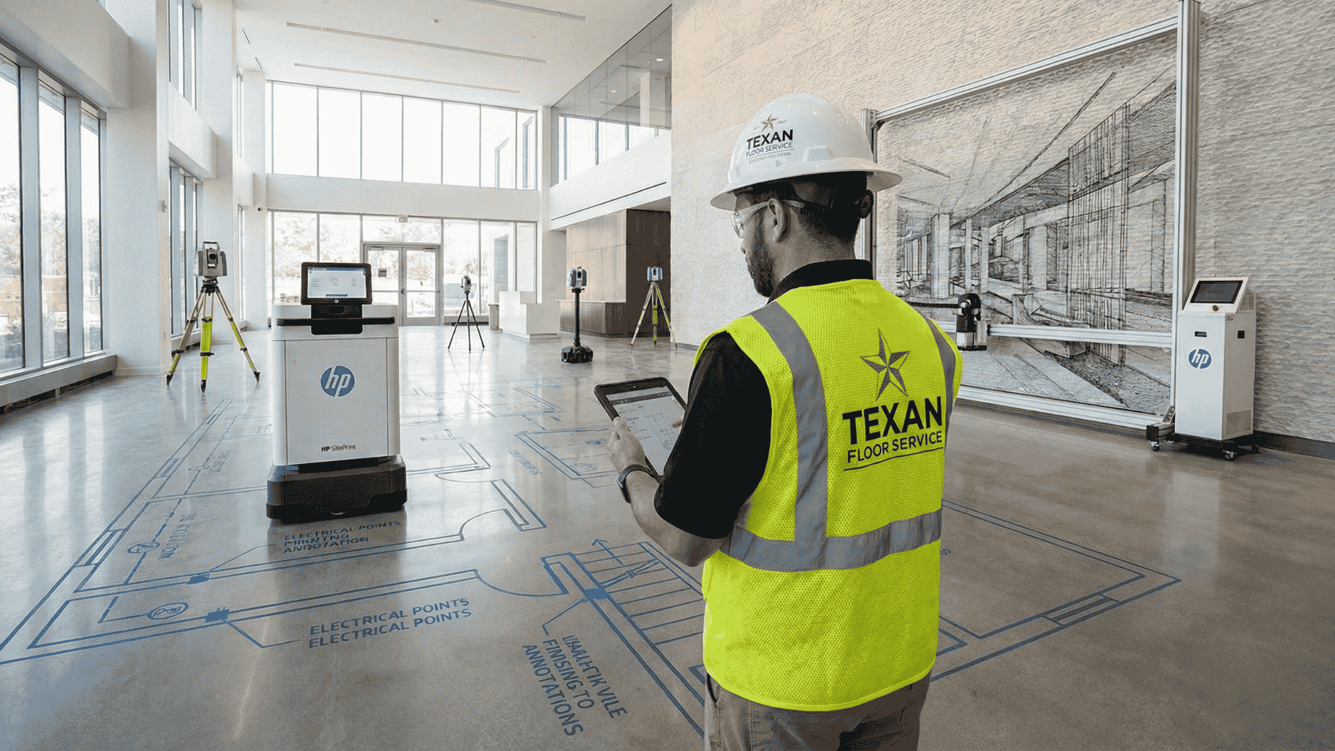 Precision Construction Technology Services - Commercial Flooring Service