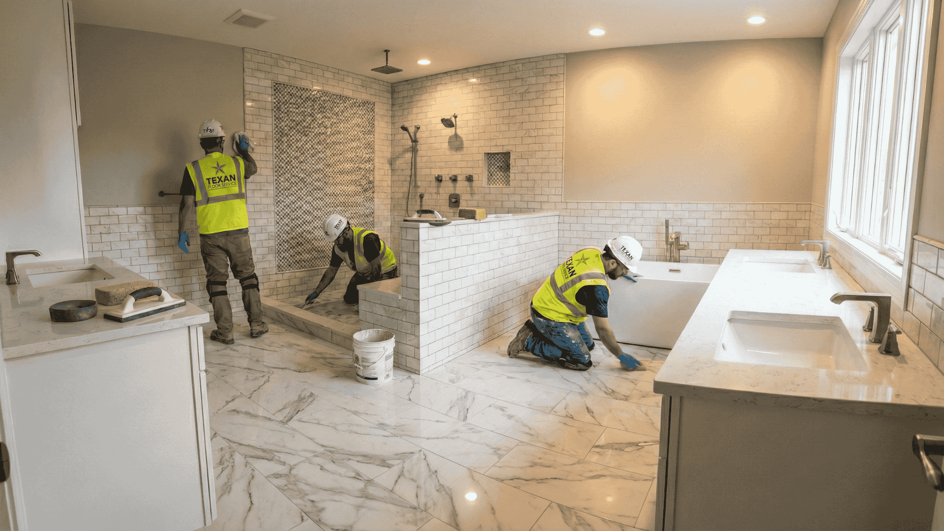 Jones Tile Commercial Ceramic Tile Installation Houston | Texan Floor Service